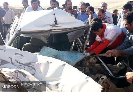 تصادف مرگبار سرویس مدرسه در کازرون