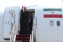 روحانی وارد رشت شد