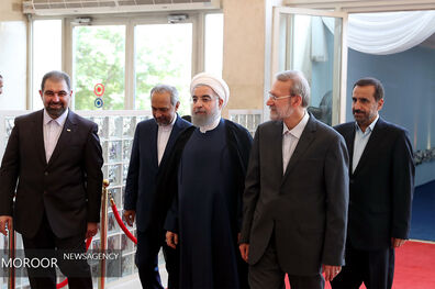 روحانی وارد مجلس شد