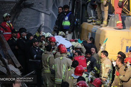هفتمین روز آواربرداری ساختمان پلاسکو