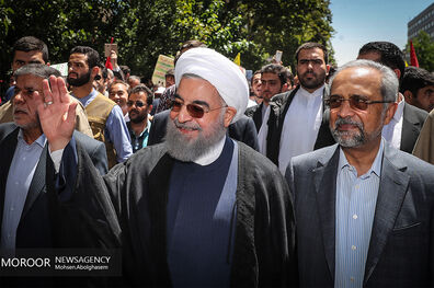 حضور شخصیت های لشکری و کشوری در راهپیمایی روز جهانی قدس