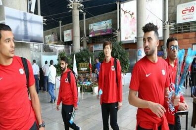 ورود کاروان تیم فوتبال الریان قطر به تهران 