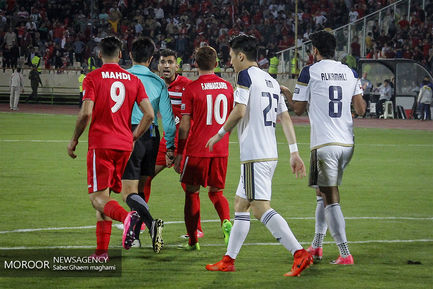 حاشیه دیدار تیم های فوتبال پرسپولیس ایران و الوحده امارات