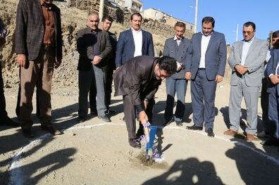 دبستان 6 کلاسه روستای عیسی آباد بخش کلاترزان کلنگ زنی شد