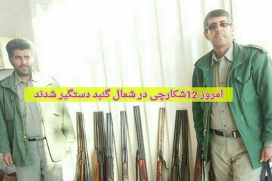 ۱۲ شکارچی دستگیر شدند