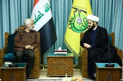 گفتگوی سعید جلیلی با دبیرکل نُجَباء در مقر مرکزی