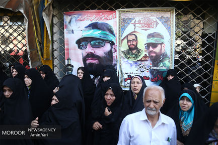 تشییع پیکر شهید مدافع حرم محمد جنتی