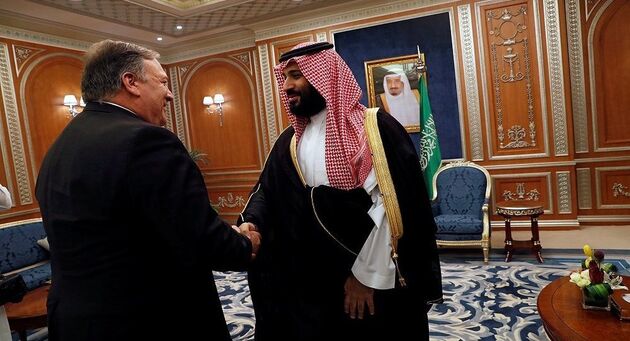 رایزنی پمپئو و بن سلمان