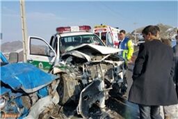 آتش سوزی دو خودرو در جاده مخصوص کرج 