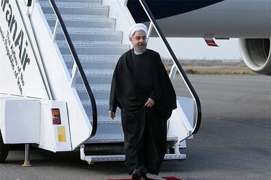 روحانی وارد روسیه شد
