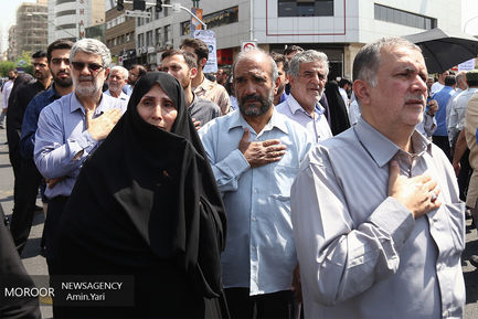 تشییع پیکر ۱۵۰ شهید دفاع مقدس