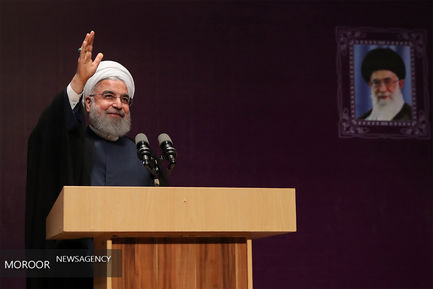دیدار حسن روحانی با فعالان ستادهای انتخاباتی