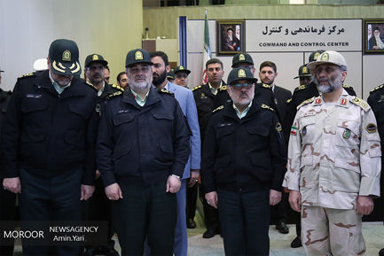 افتتاح سامانه کنترل تصویری مرکز فرماندهی ناجا