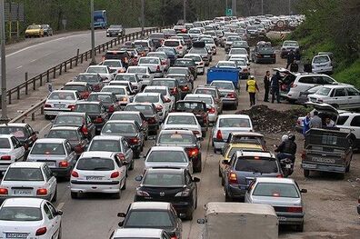 ترافیک سنگین جاده های هراز و سوادکوه در مازندران
