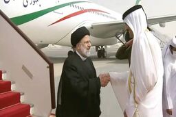 استقبال رسمی امیر قطر از رئیسی