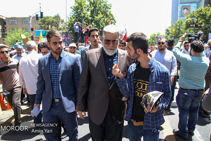 حضور شخصیت های لشکری و کشوری در راهپیمایی روز جهانی قدس