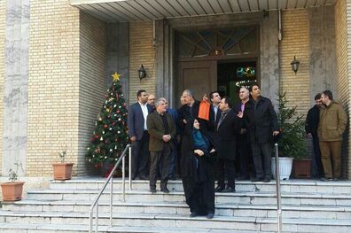 بازدید محسن هاشمی از کلیسای حضرت یوسف