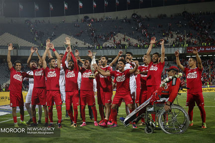 جشن قهرمانی پرسپولیس در سوپرجام فوتبال