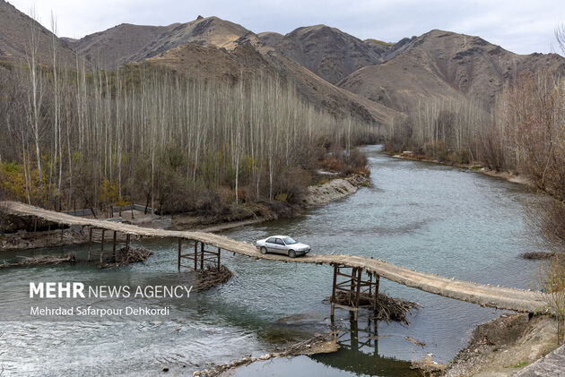 عکس/ تردد روی این پل جرات می‌خواهد
