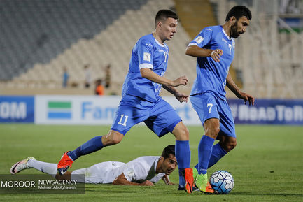 دیدار تیم های ملی فوتبال ایران و ازبکستان