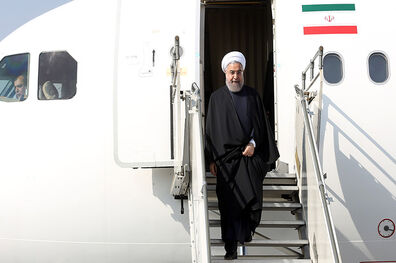 روحانی تهران را به مقصد مسکو ترک کرد