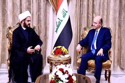 دبیرکل مقاومت اسلامی نُجَباء، با برهم صالح دیدار کرد