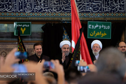 مراسم عزاداری روز عاشورا در حرم شاه عبدالعظیم 