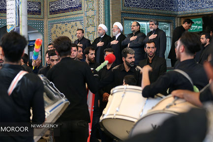 مراسم عزاداری روز عاشورا در حرم شاه عبدالعظیم 