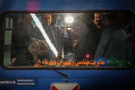 بازدید محمدعلی نجفی شهردار تهران از خط ۶ و ۷ مترو