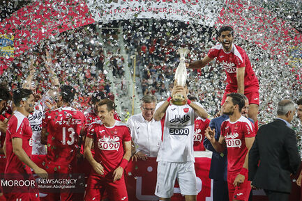 جشن قهرمانی پرسپولیس در سوپرجام فوتبال