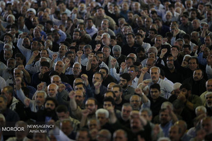 آخرین نماز جمعه تهران در ماه مبارک رمضان همزمان با روز جهانی قدس به امامت حجت الاسلام سید احمد خاتمی