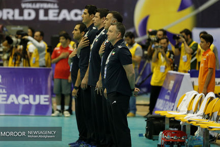 دیدار تیم‌های ملی ایران و بلژیک در لیگ جهانی والیبال