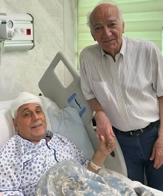 عکس/ عیادت بنفشه خواه از مجید قناد
