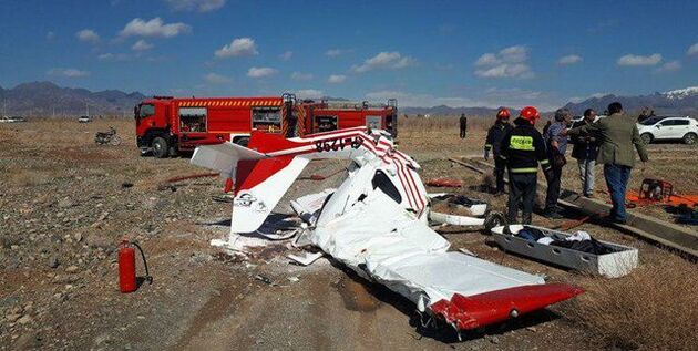 جزئیات حادثه سقوط هواپیمای آموزشی در کاشمر