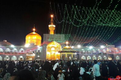 مشهد غرق در نور میلاد حضرت ختمی مرتبت