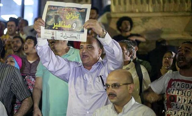 امضای سیسی مخالفان توافقنامه تیران و صنافیر را به خیابانهای میآورد