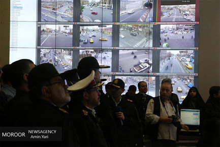 افتتاح سامانه کنترل تصویری مرکز فرماندهی ناجا