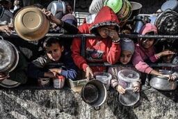 وضعیت فاجعه‌بار گرسنگی در شمال نوار غزه
