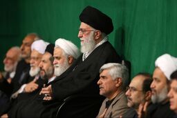 مراسم عزاداری هیئت‌های دانشجویی در حضور رهبر انقلاب