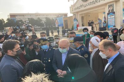 برگزاری مراسم تشییع پیکر خلبان شهید بیرجند بیک محمدی با حضور قالیباف