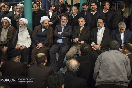 وداع با پیکر آیت الله هاشمی رفسنجانی در حسینیه جماران