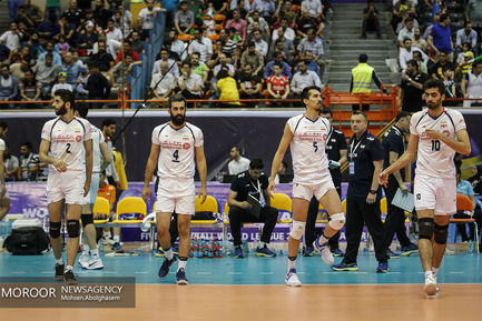 دیدار تیم‌های ملی ایران و بلژیک در لیگ جهانی والیبال