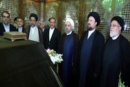 تجدید میثاق روحانی و اعضای دولت با آرمان‌ های امام (ره)