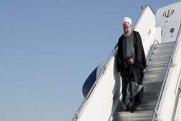 حسن روحانی وارد تهران شد