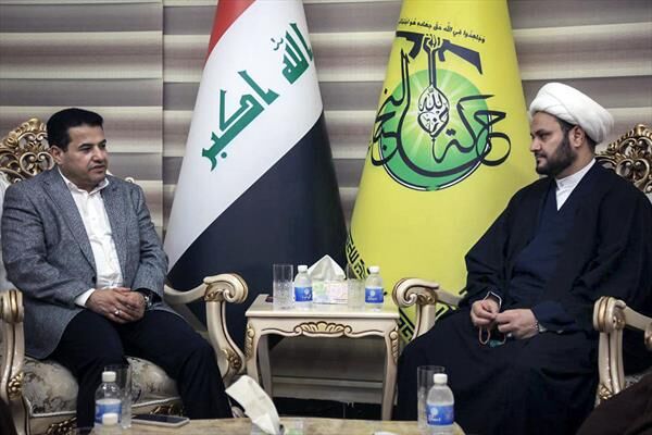 قاسم الاعرجی با شیخ اکرم الکعبی دیدار و گفت و گو کرد