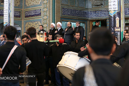 مراسم عزاداری روز عاشورا در حرم شاه عبدالعظیم 