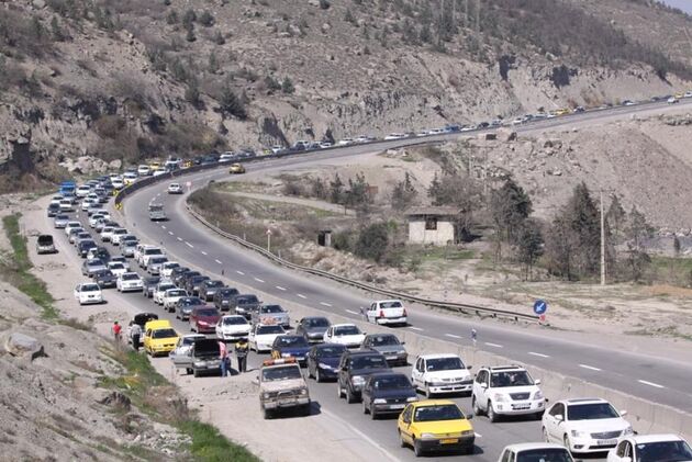ترافیک سنگین در مسیر شمال به جنوب محور هراز