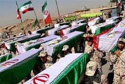 ورود پیکر ۱۸ شهید تازه تفحص شده از مرز شلمچه