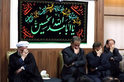 مراسم عزاداری حضرت اباعبدالله الحسین (ع) با حضور رییس جمهور برگزار شد