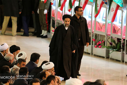 اقامه نماز و تشییع پیکر شهیدان آتش نشان در مصلی تهران 